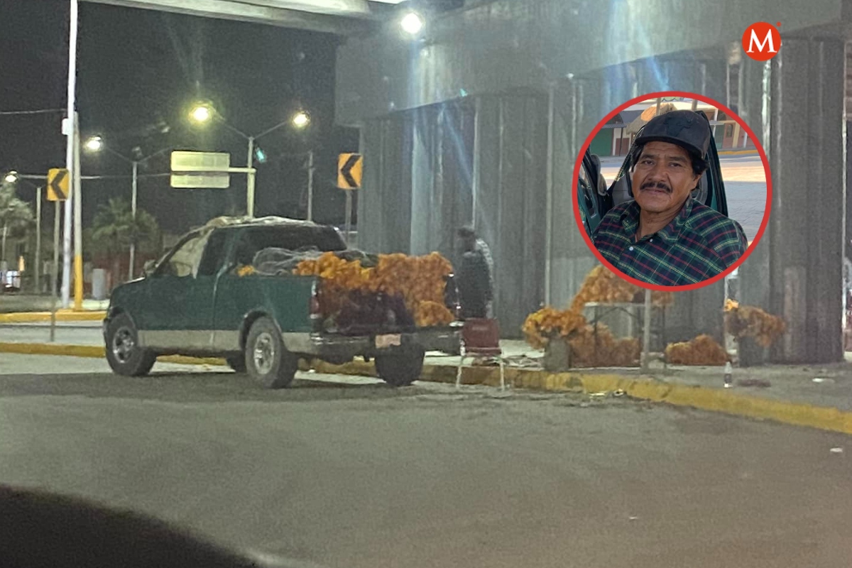 Este año José Luis Ávila Castro, vendedor de flores, quedó varado abajo de un puente | Milenio Digital