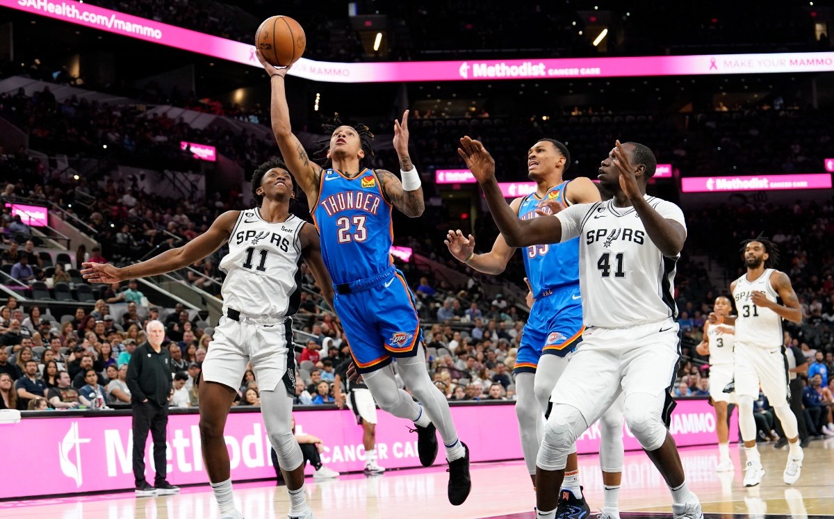 Josh Primo metido en problemas luego de ser acusado por la psicóloga de los San Antonio Spurs (Reuters)