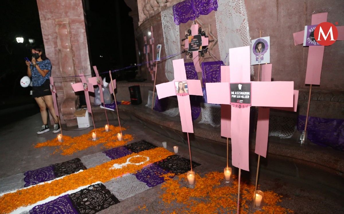 Mujer Manglar exige justicia por las muertas; colocan altar en Tampico. (Yazmín Sánchez)