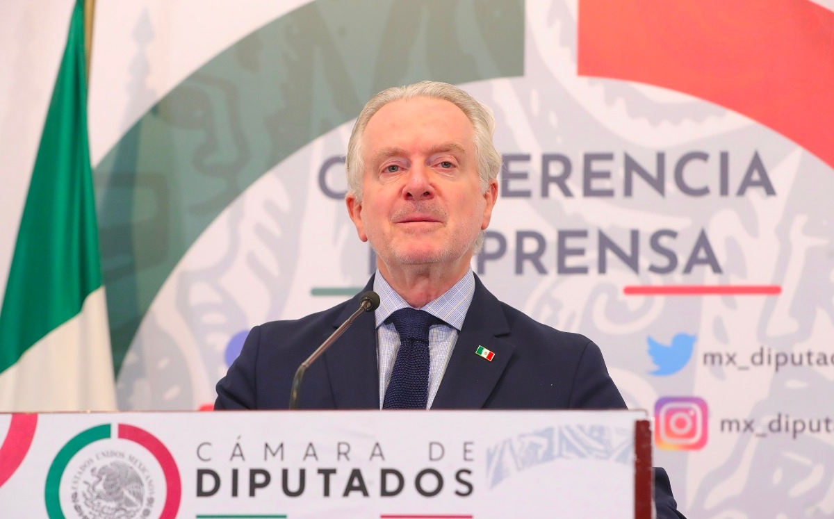 El presidente de la Cámara de Diputados, Santiago Creel, en conferencia de prensa. | Especial