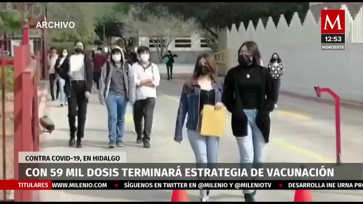 Terminará estrategia de vacunación covid en Hidalgo