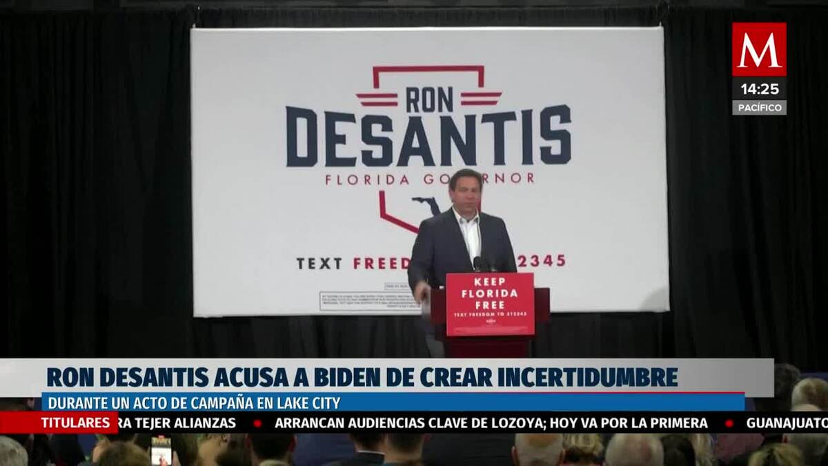 Biden clasificó a Ron Desantis como la encarnación de Donald Trump