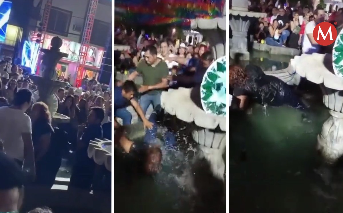 Mujer cae a fuente en Xantolo en Tempoal, Veracruz.