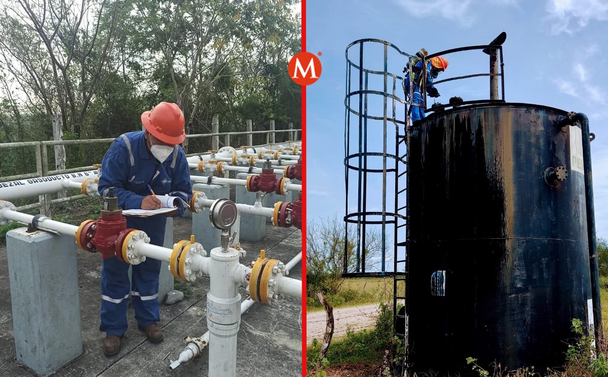 La petrolera Schlumberger realiza las labores en el Campo Pánuco, al oeste de Tampico.