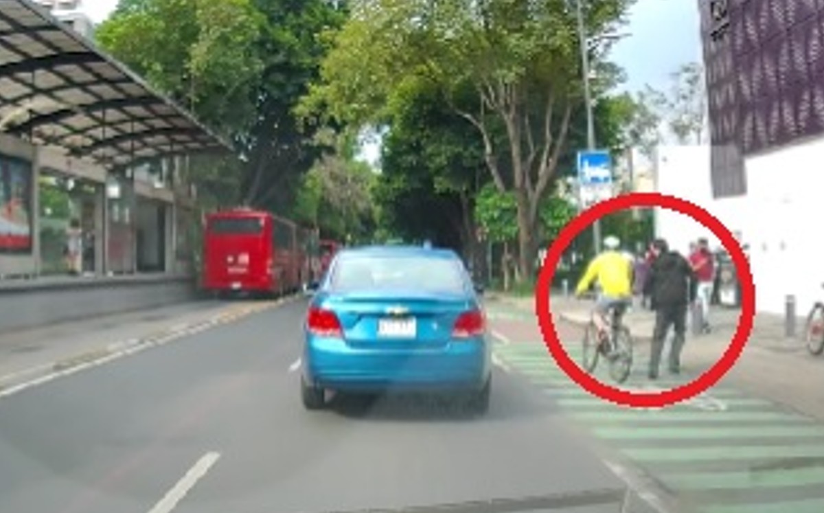 El ciclista se ganó las críticas de los internautas (Captura de pantalla).