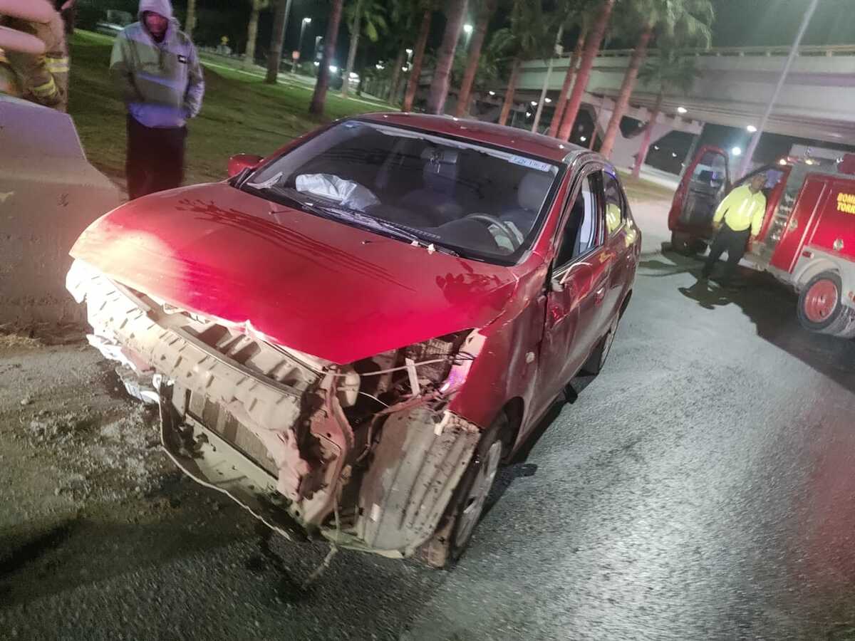 La conductora resultó ilesa. | Especial