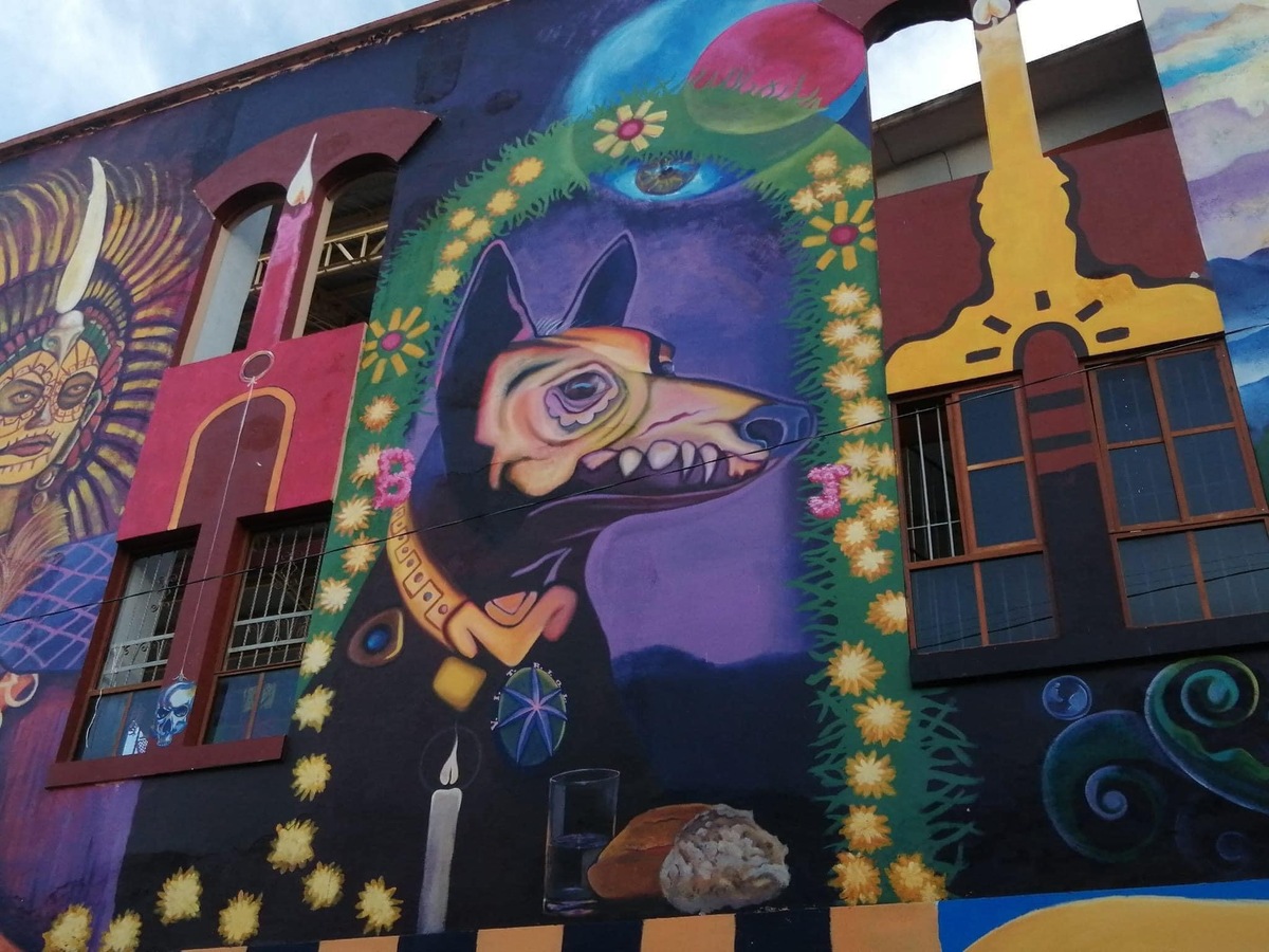 Mural en Huejutla de Reyes. (Especial)
