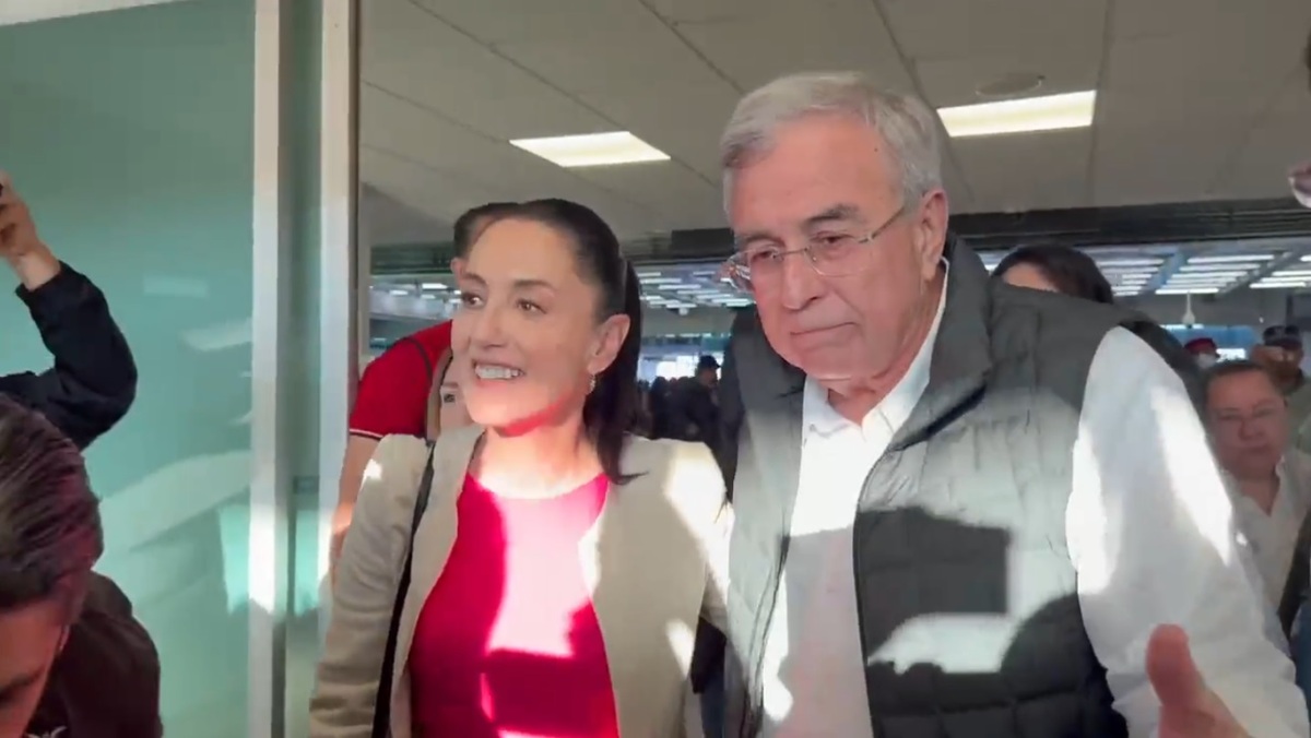 Claudia Sheinbaum se reunió con el gobernador de Sinaloa | Captura