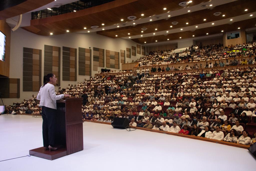 Claudia Sheinbaum en la Universidad Autónoma de Sinaloa. (Especial)