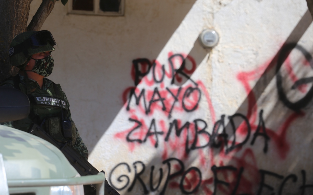 Pintas a favor de 'El Mayo' Zambada. (Jorge Carballo)