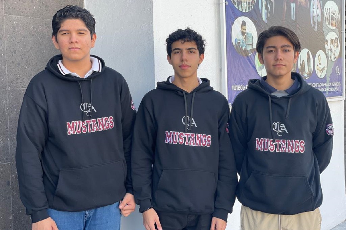 Joaquín Eduardo Vázquez Zapata, José Francisco Mena Pérez y Rodrigo Gadiel Ruíz Oyervides. (cortesía)