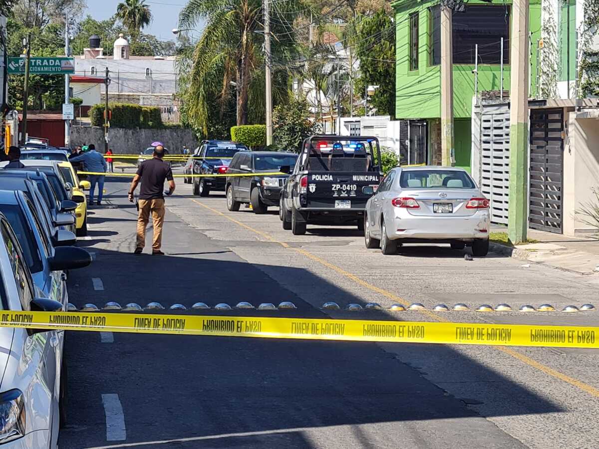 Policía de Zapopan acudió a la zona del intento de asalto (Juan Carlos Munguía)