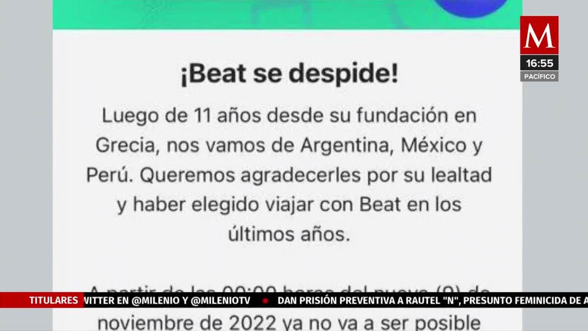 Beat informa que dejará de operar en México