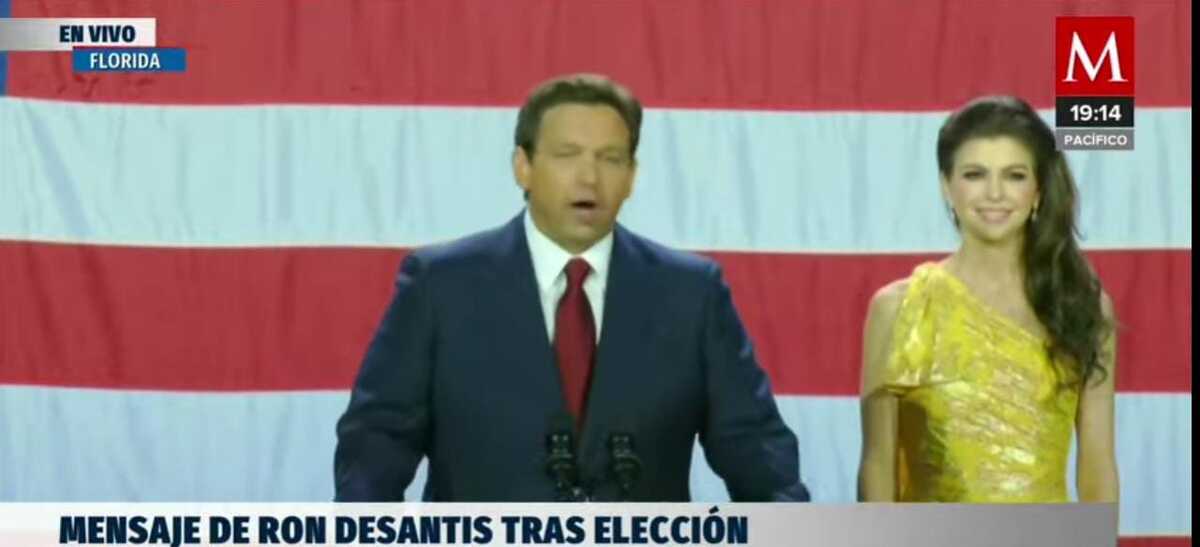 Desantis, dijo que en esa ocasión se está votando con los pies, pues la gente ya se cansó de una alza de los delitos.