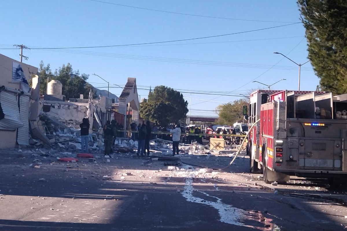 Explosión en negocio de Saltillo. | Especial