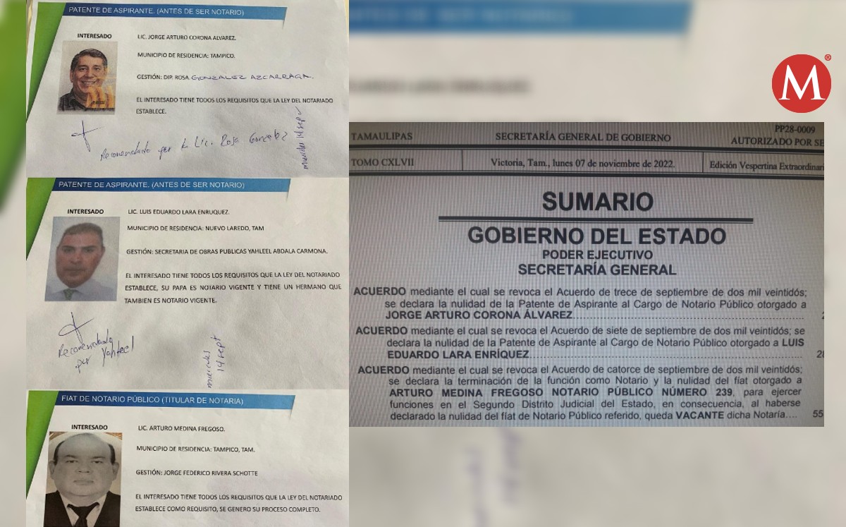 Más notarías canceladas en Tamaulipas.