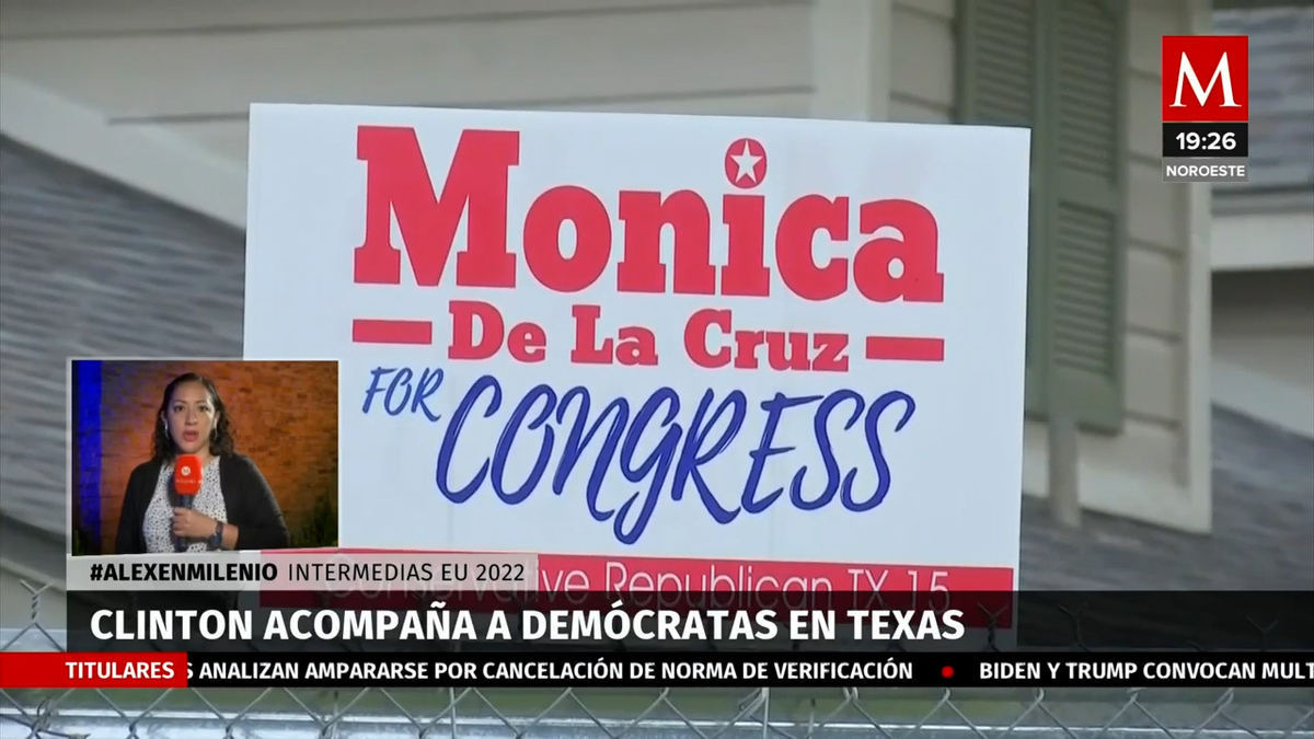 Texas. Bill Clinton acompañará a demócratas en último día de campañas