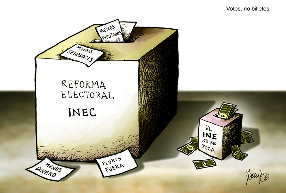 VOTOS, NO BILLETES