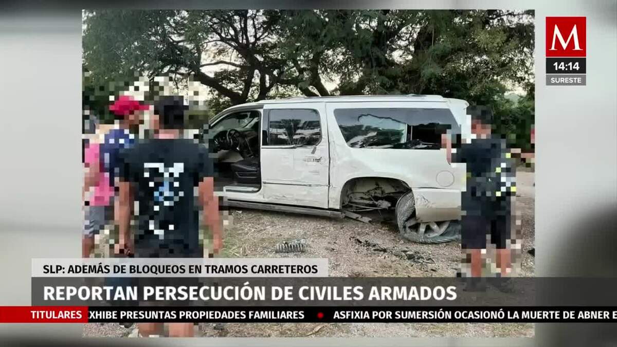 Autoridades de SLP reportaron una persecución de civiles armados