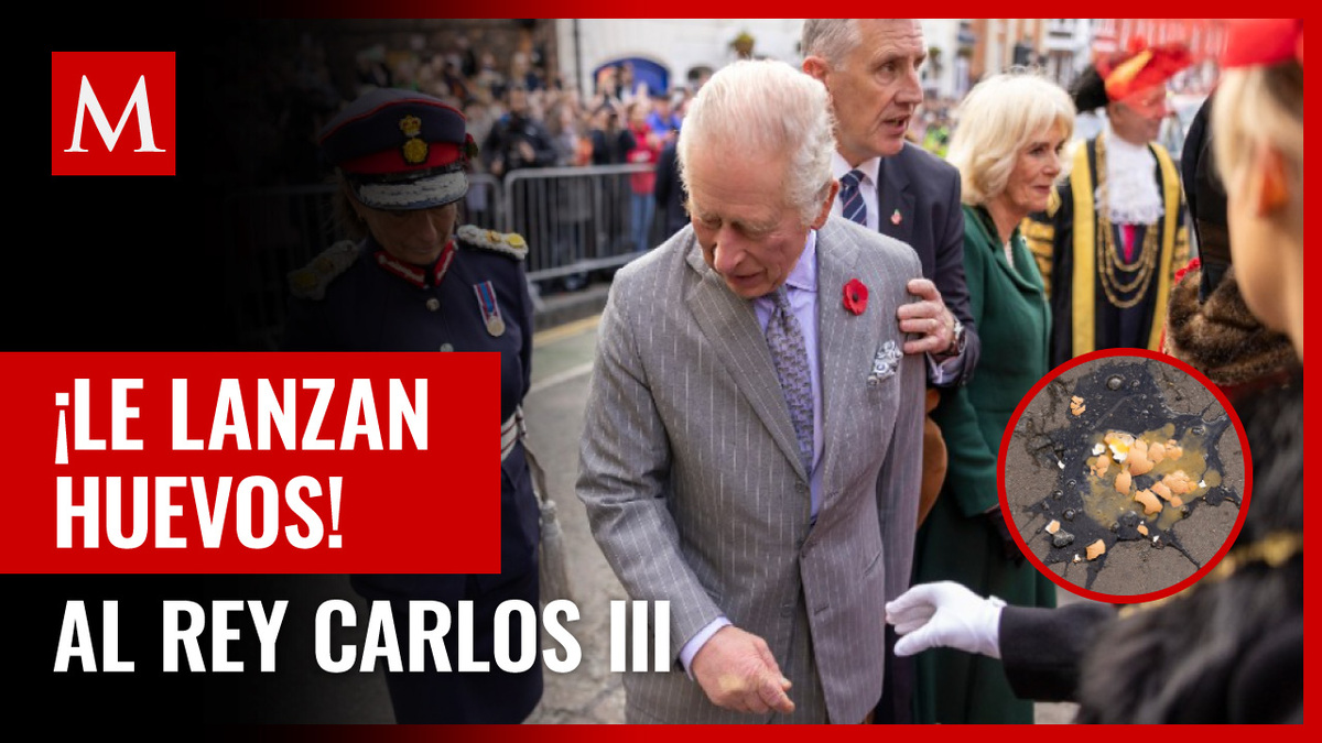 Detienen a hombre por lanzar huevos al Rey Carlos III