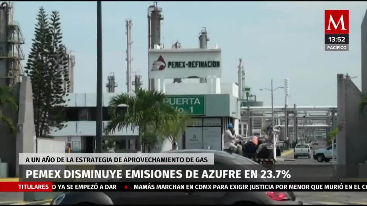 Disminuye Pemex emisiones de azufre en 23.7% y metano en 17%