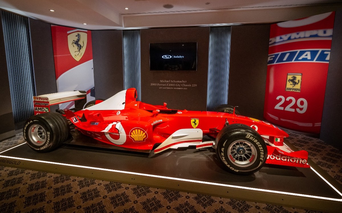 Ferrari de Michael Schumacher es subastado por 13 millones de euros (AFP)