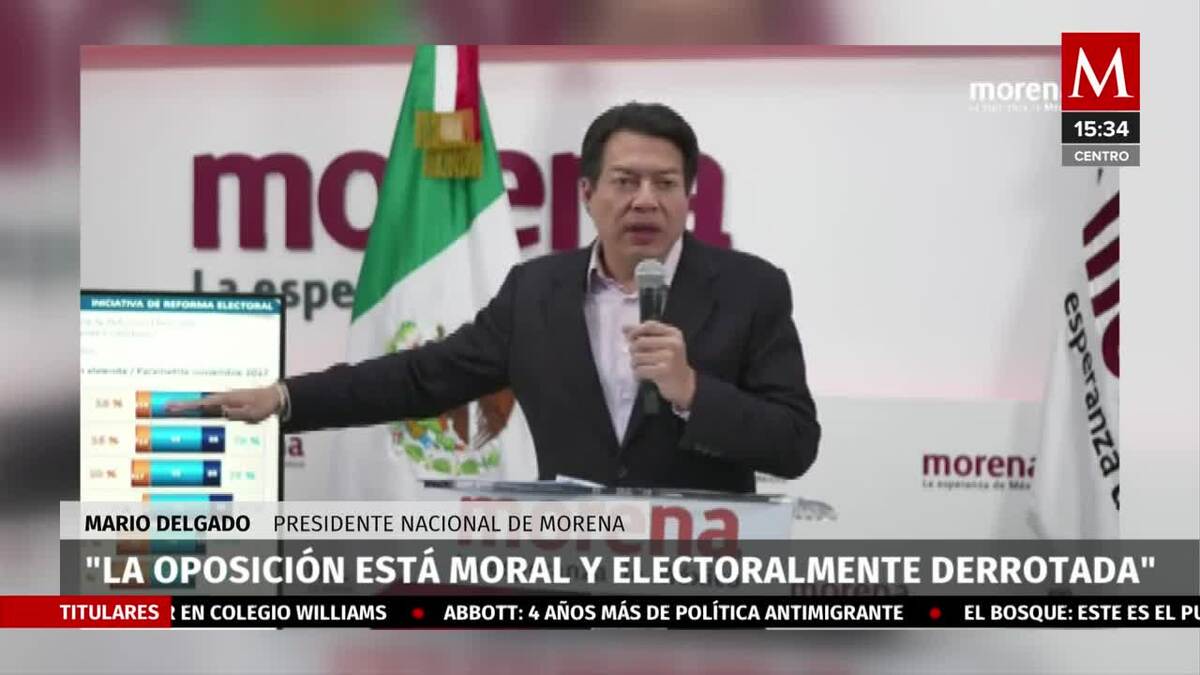 Morena es el partido con mayor simpatía al momento: Mario Delgado