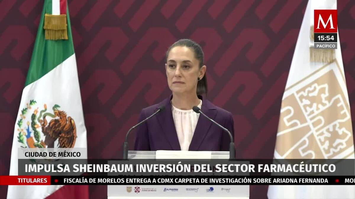 Sheinbaum presenta proyecto de inversión en el sector farmacéutico