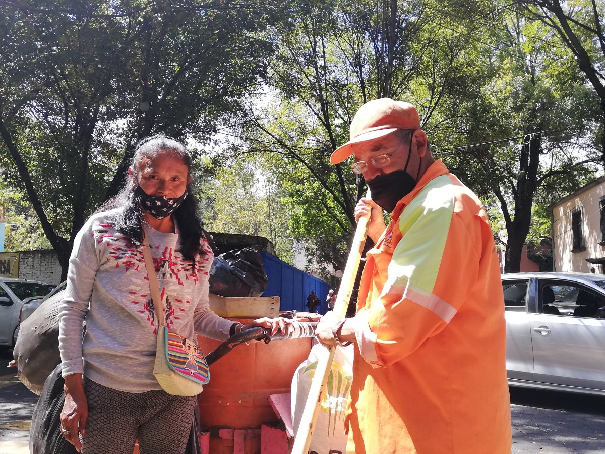 Recolectores de basura de la Ciudad de México. (Especial)