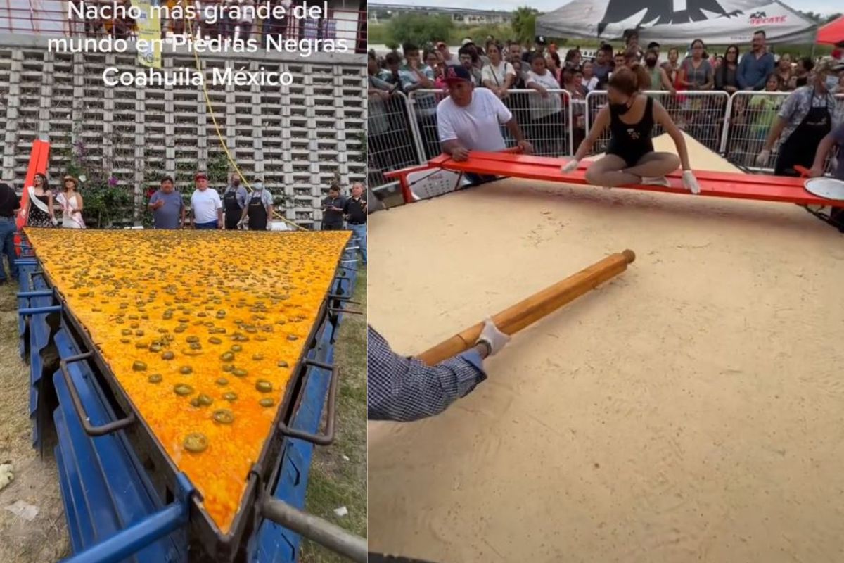 El platillo fue realizado durante el Nacho Fest 2022.