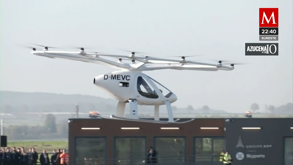 Se realiza el vuelo de un taxi aéreo en París