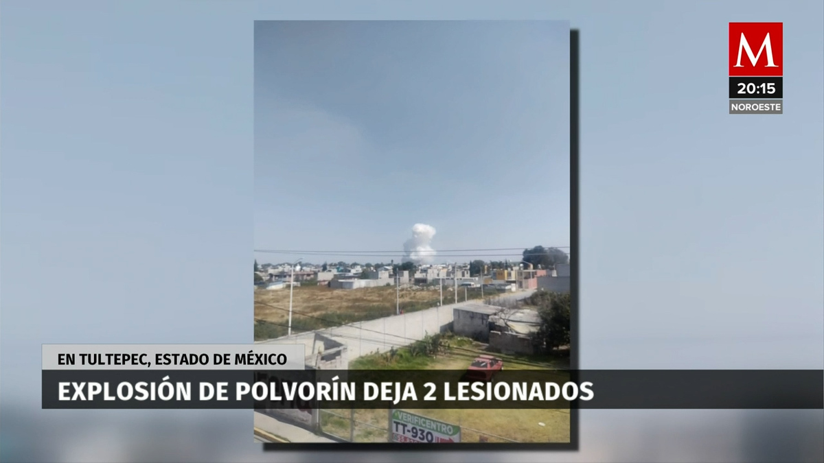 Reportan explosión en Tultepec; sería un taller pirotecnia