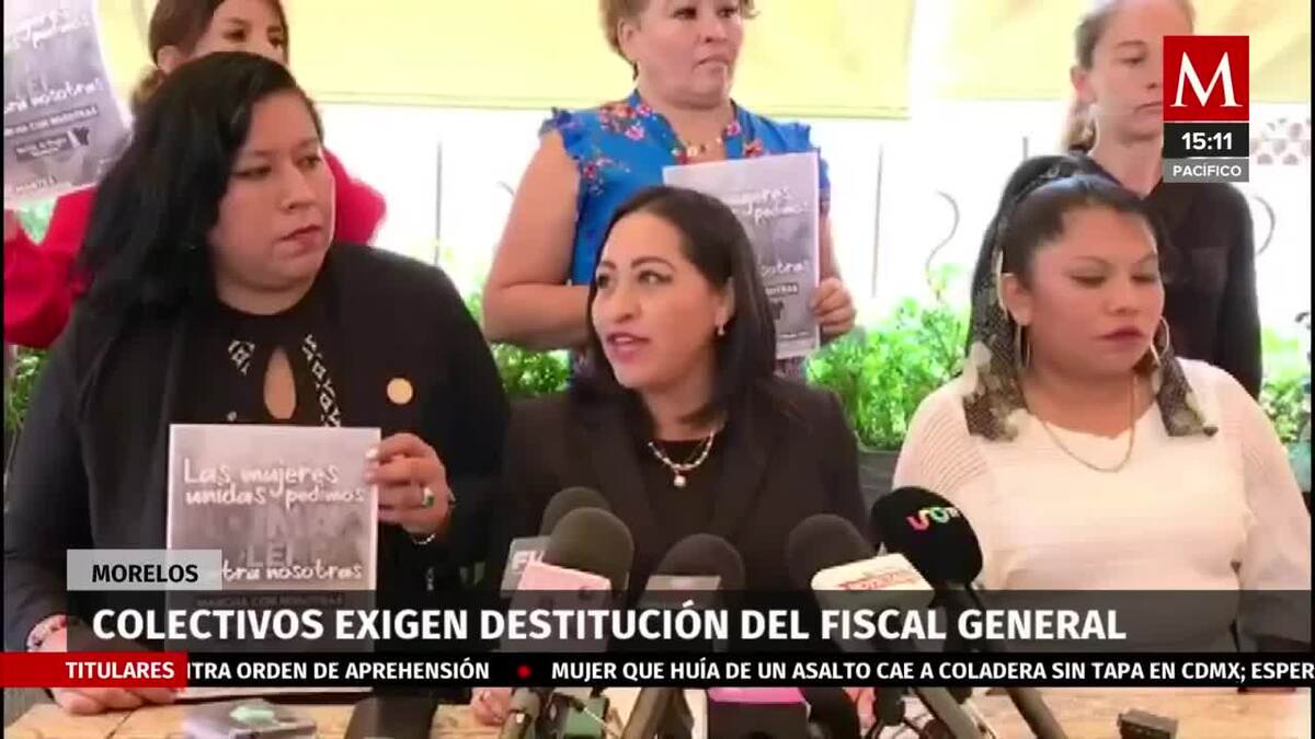 Colectivos exigen destitución del Fiscal General de Morelos