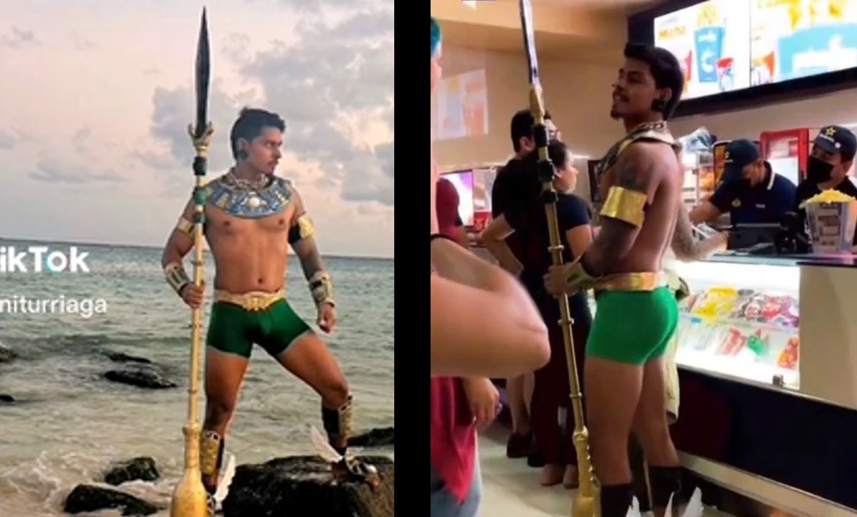 Fan va a ver Black Panther: Wakanda Forever vestido de Namor al cine | ESPECIAL