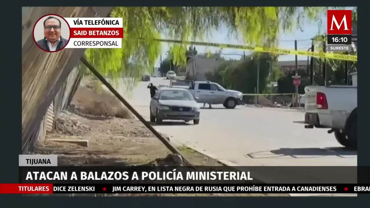 Policía Ministerial es emboscado por hombres armados, en Tijuana