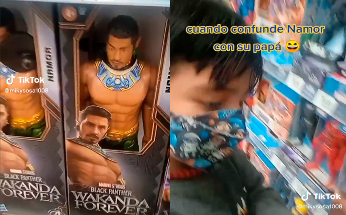 TikTok: Niño confunde a su papá con Namor en video viral (TikTok)