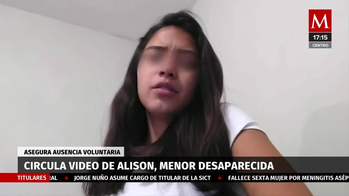 Alisson, joven desaparecida en cdmx asegura ausencia voluntaria