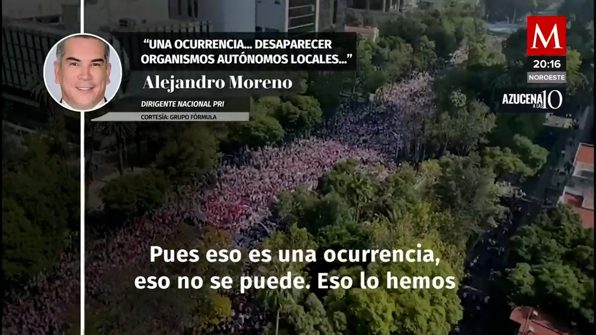 Lo expresado en calles lo vamos a refrendar en Congreso: Alito Moreno