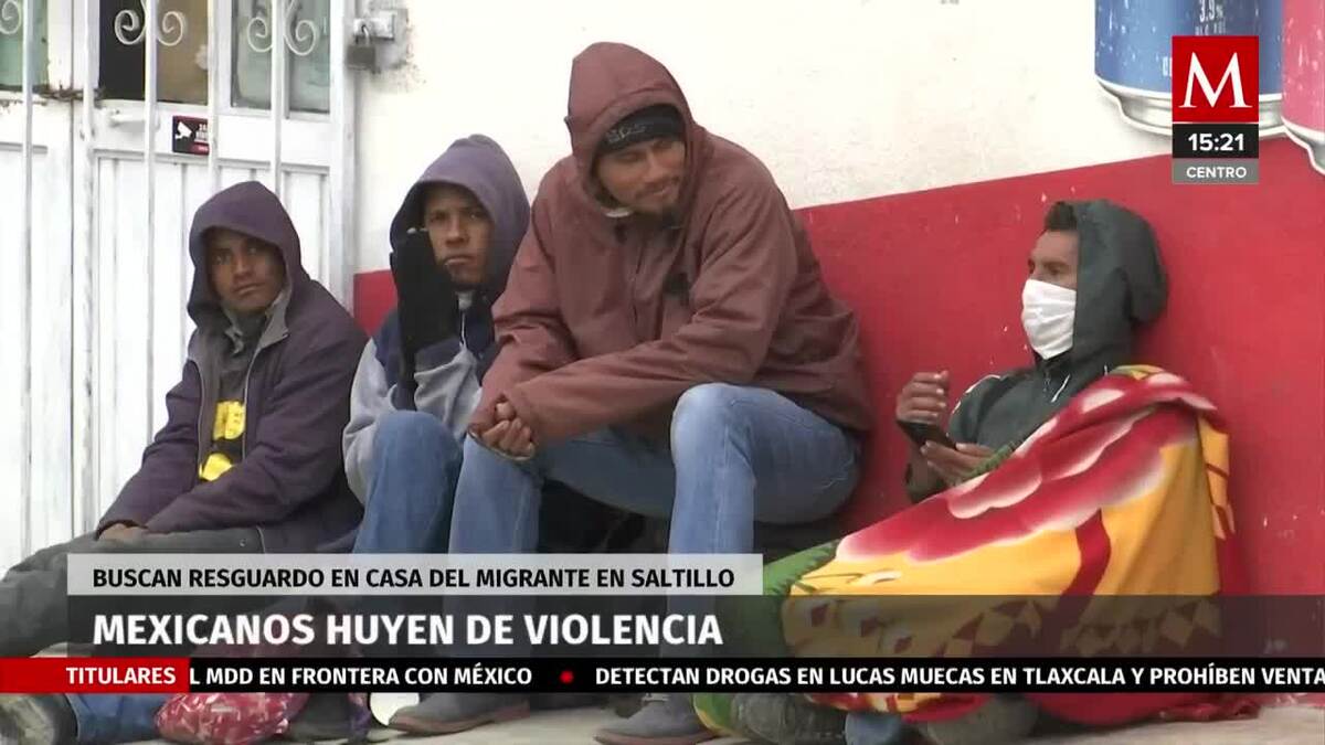 Mexicanos huyen y resguardan en la casa del migrante, por violencia
