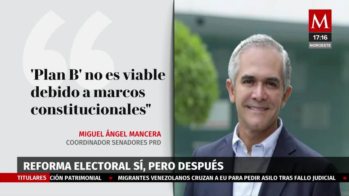 Mancera plantea reforma electoral, pero después de 2024