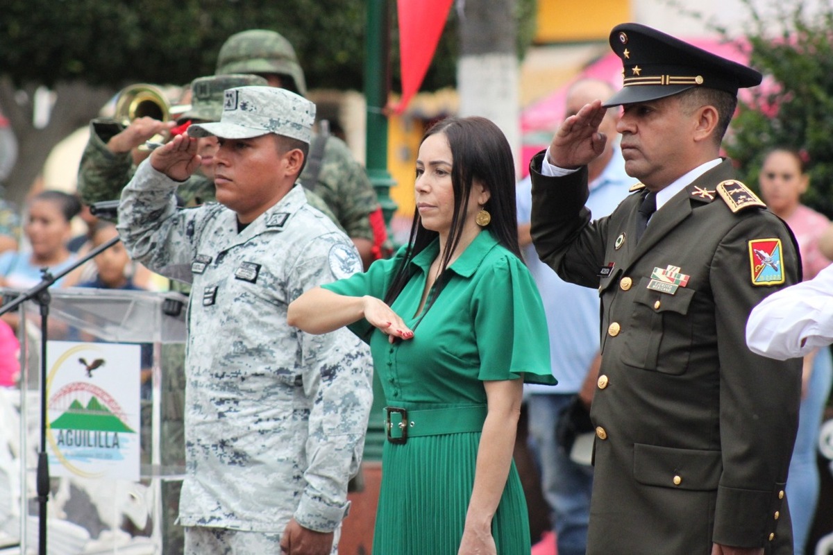 La presidenta municipal de Aguililla, María de Jesús Montes Mendoza. (César Cabrera)