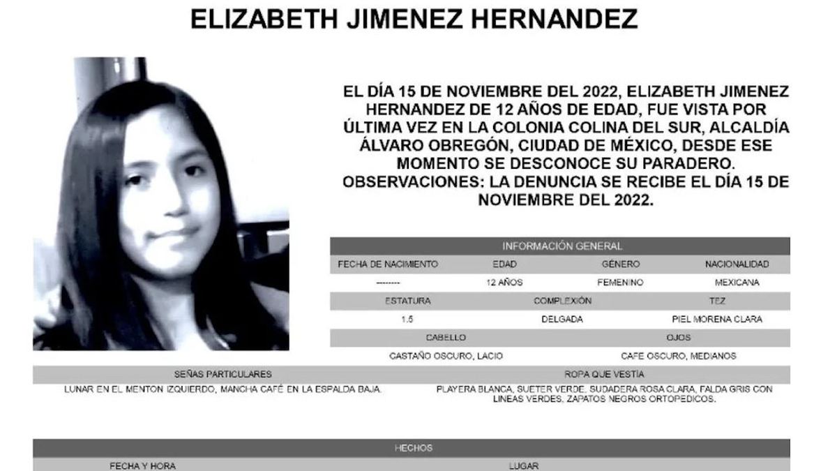 FGJ de CdMx busca a Elizabeth, estudiante desaparecida; "esto es un infierno": papá