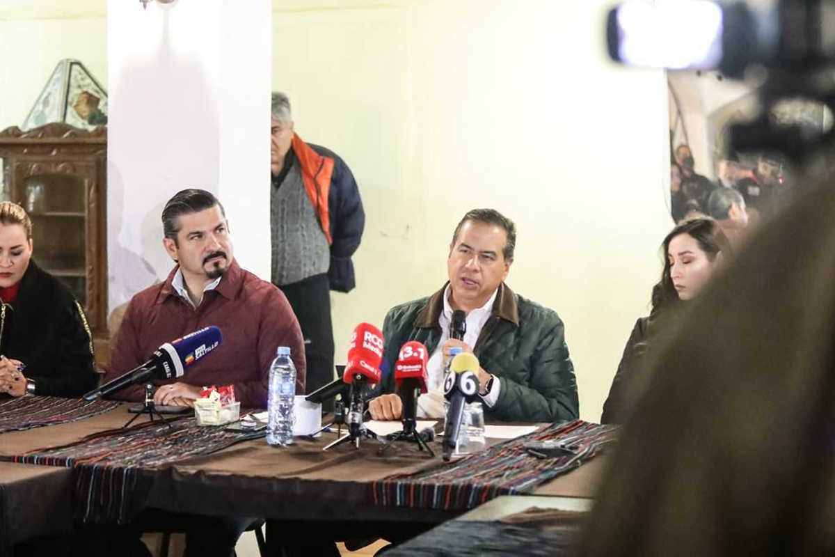 Ricardo Mejía Berdeja  en rueda de prensa. | Especial