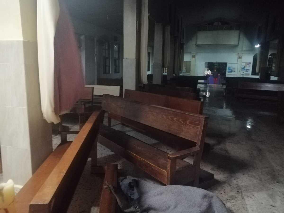 Iglesia de Guadalupe queda en ruinas tras incendio. Foto: Especial