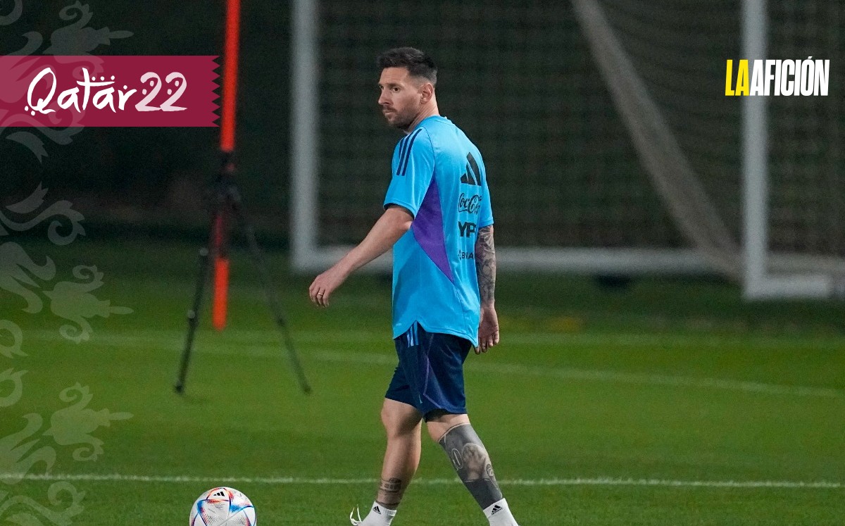 Lionel Messi hizo trabajó por separado en el entrenamiento de Argentina (AP)