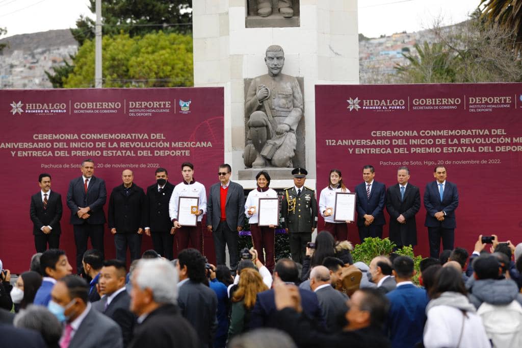 Entrega del Premio Estatal del Deporte Hidalgo 2022 (Cortesía)