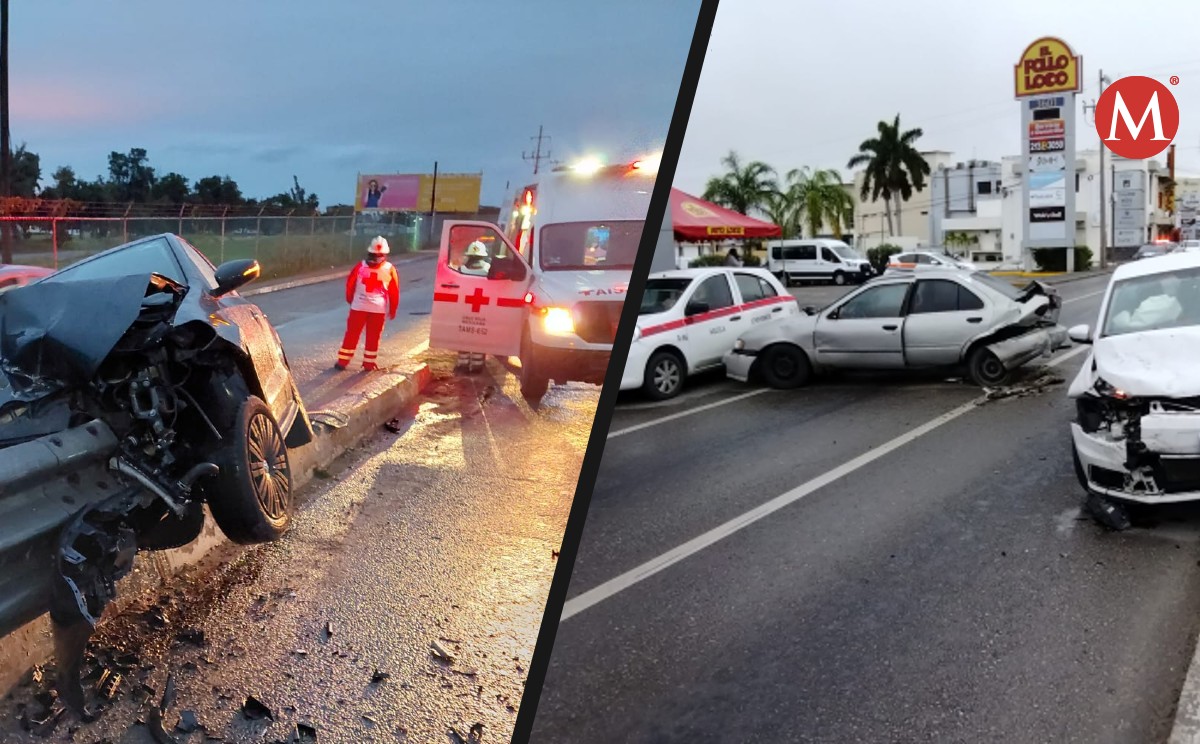 Accidentes viales movilizan a Cruz Roja en el sur de Tamaulipas