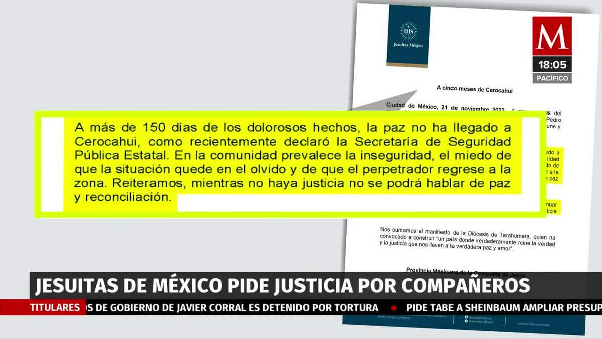 Asesinatos de 'El Gallo' y Joaquín Mora siguen impunes, reclaman jesuitas