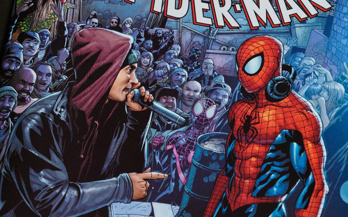 Eminem y Spiderman | Twitter