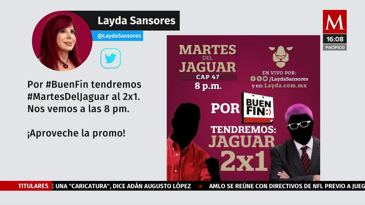 Layda Sansores tendrá oferta 2x1 por programa 'Martes del Jaguar'